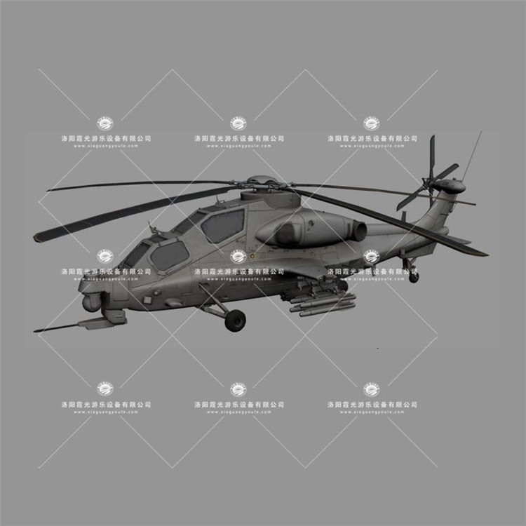 石景山武装直升机3D模型